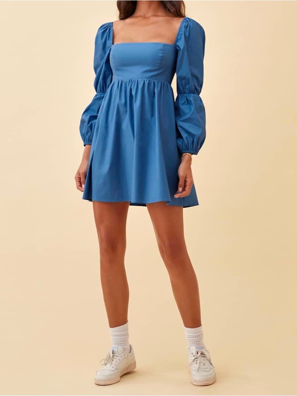 Reformation Michaela Dress Mini Dress in blue size 4